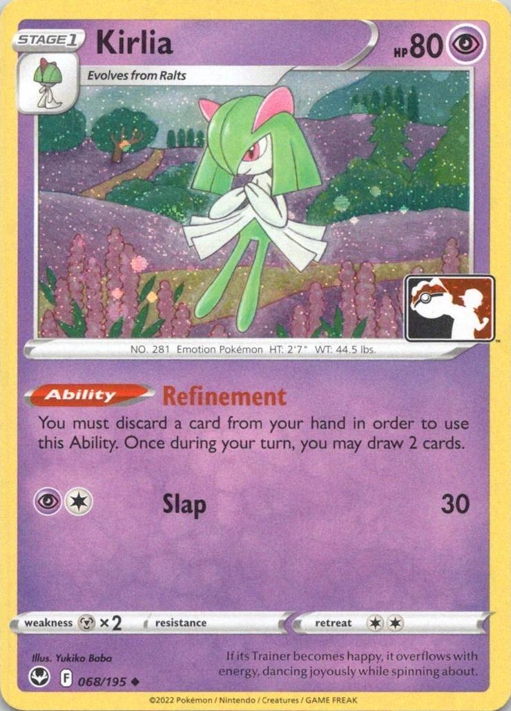 Silver Tempest Kirlia [Prize-Pack-Holo] Pokémon card